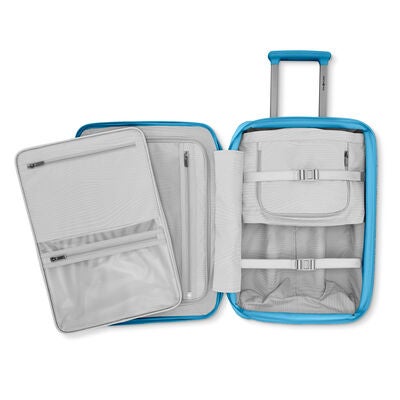 Venue X Carry-On Spinner in the color Adriatic Blue.