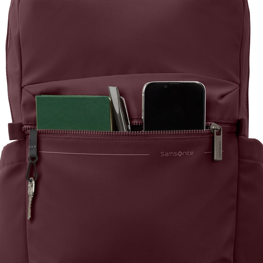 Better than Basic Backpack in the color Merlot. image number 3