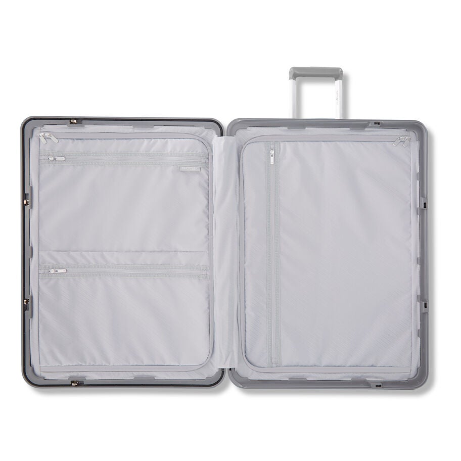 Framelock Max Large Spinner in the color Glacial Silver. image number 1