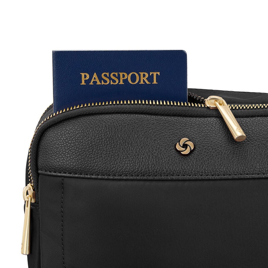 Mobile Solution 2 RFID Crossbody in the color Black. image number 2
