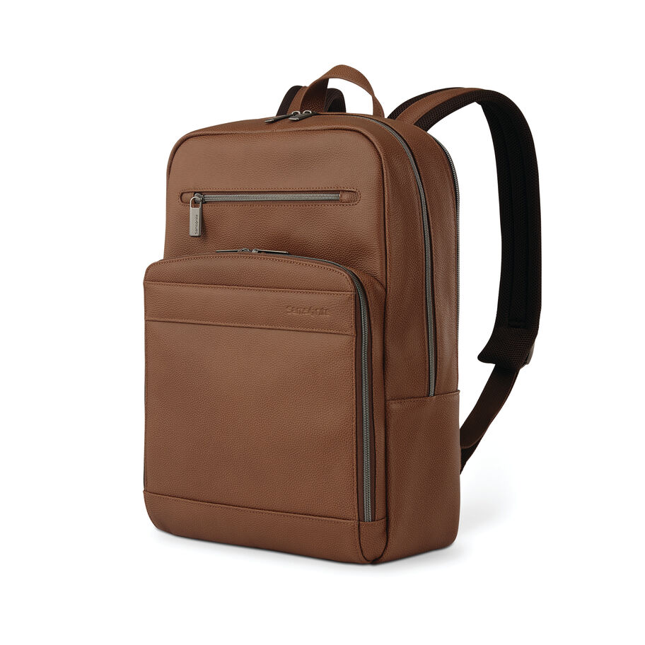 Military Style Leather Backpack by Touri