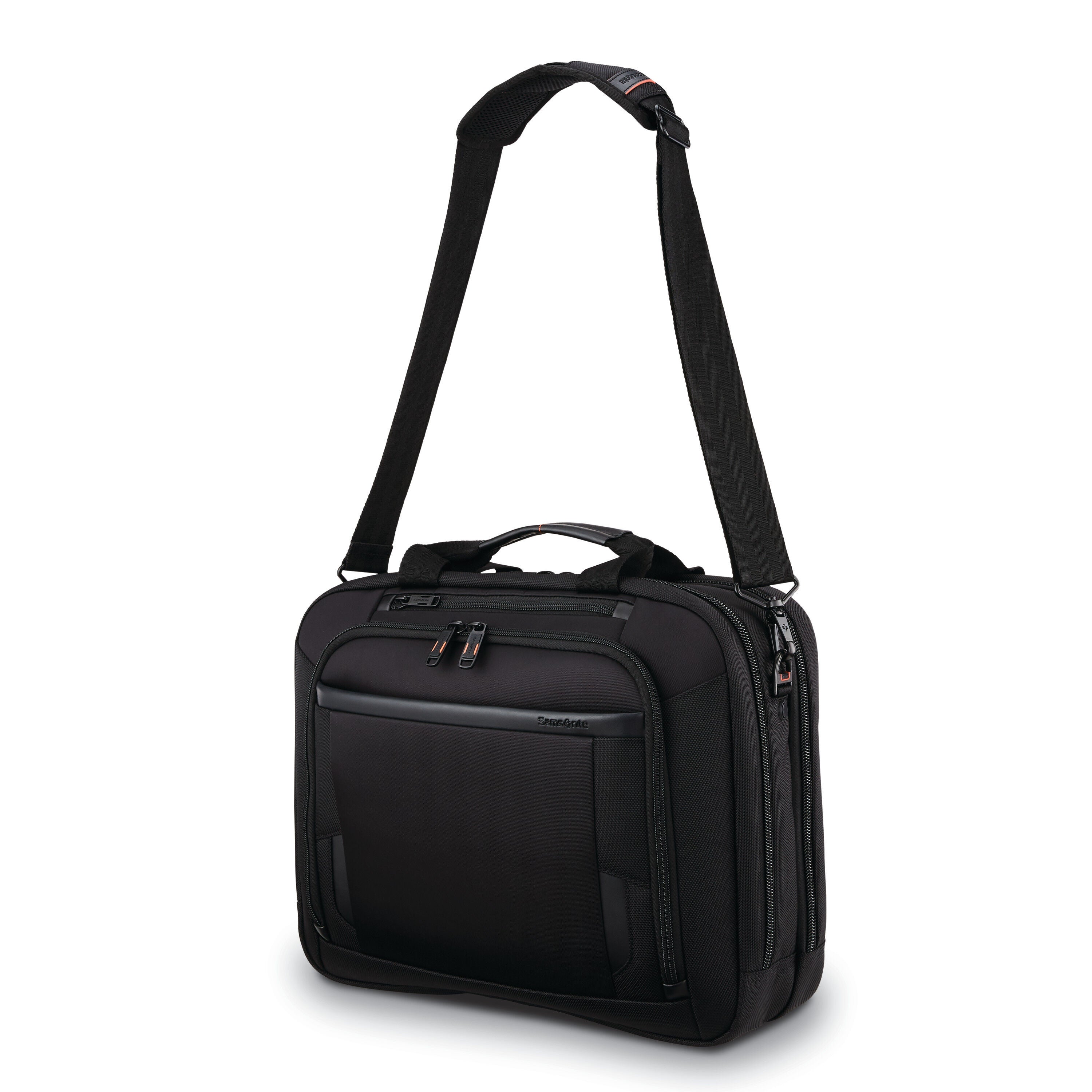 Samsonite professional leather 2 pocket laptop briefcase new arrivals