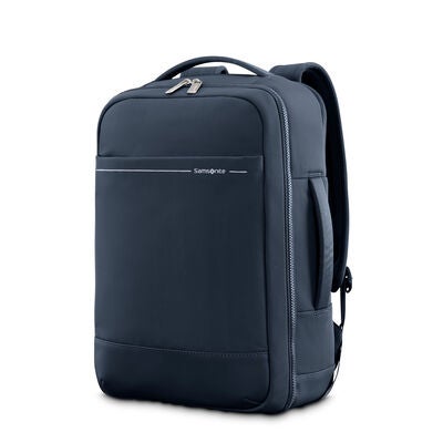 Better Than Basic Travel Backpack in the color Midnight Blue.