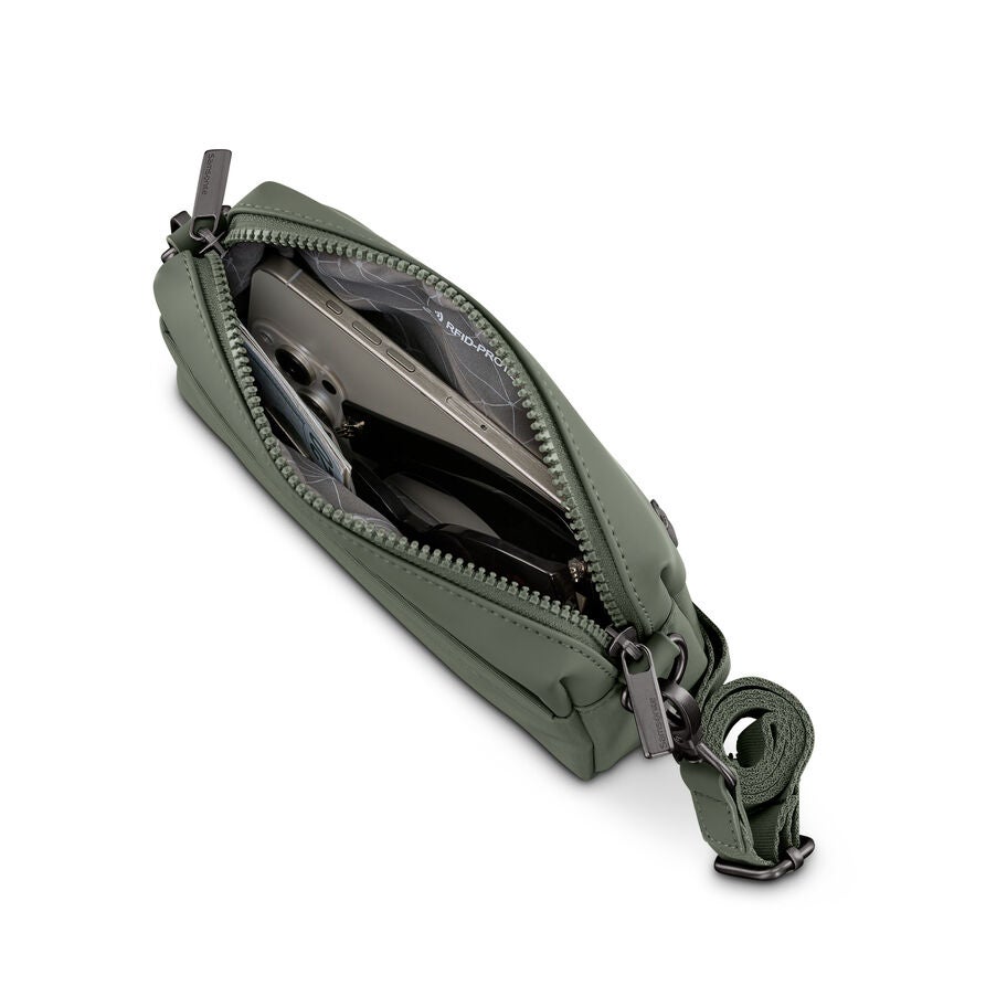 Better Than Basic RFID Crossbody in the color Olive. image number 1