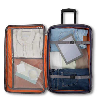 Mother Lode Large Wheeled Duffel in the color Brushed Indigo.