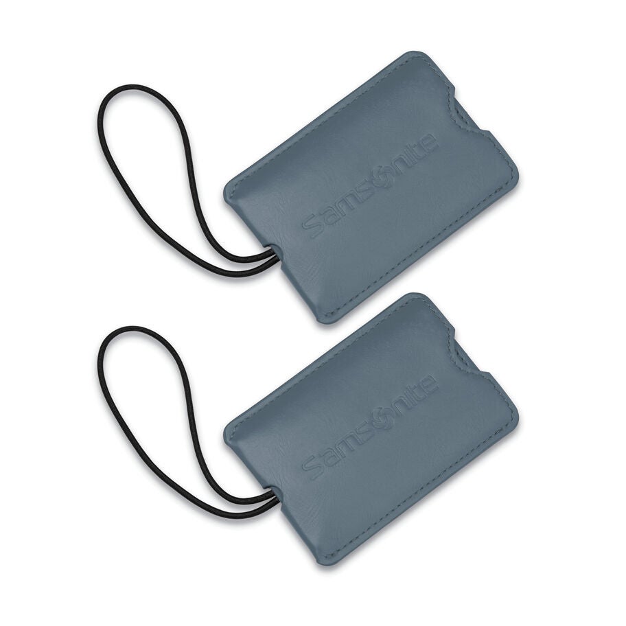 Vinyl ID Tag (Set of 2) in the color Slate Blue. image number 2