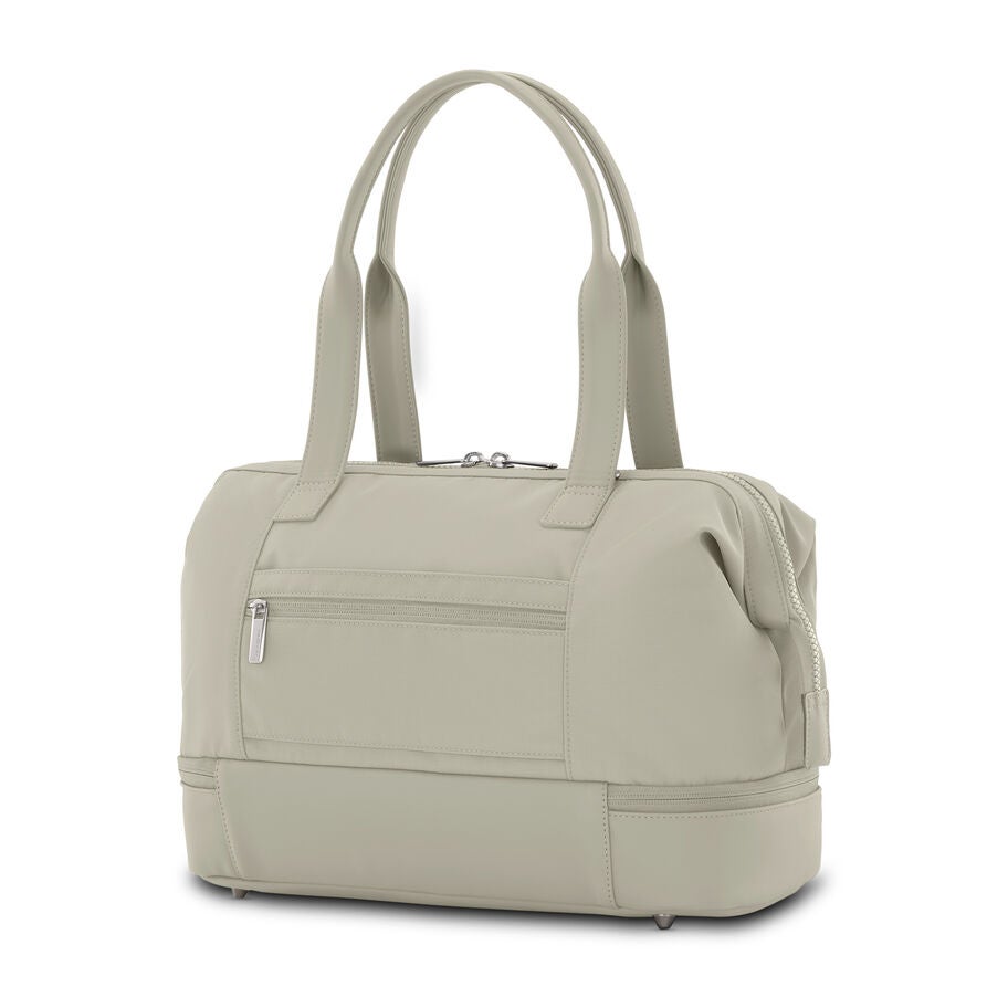 Better Than Basic Mini Weekender in the color LIMESTONE GREY. image number 4