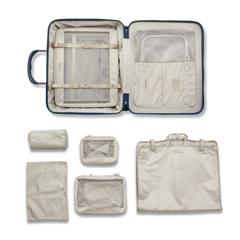 Suitcase clothing storage bag - medium building block stacking