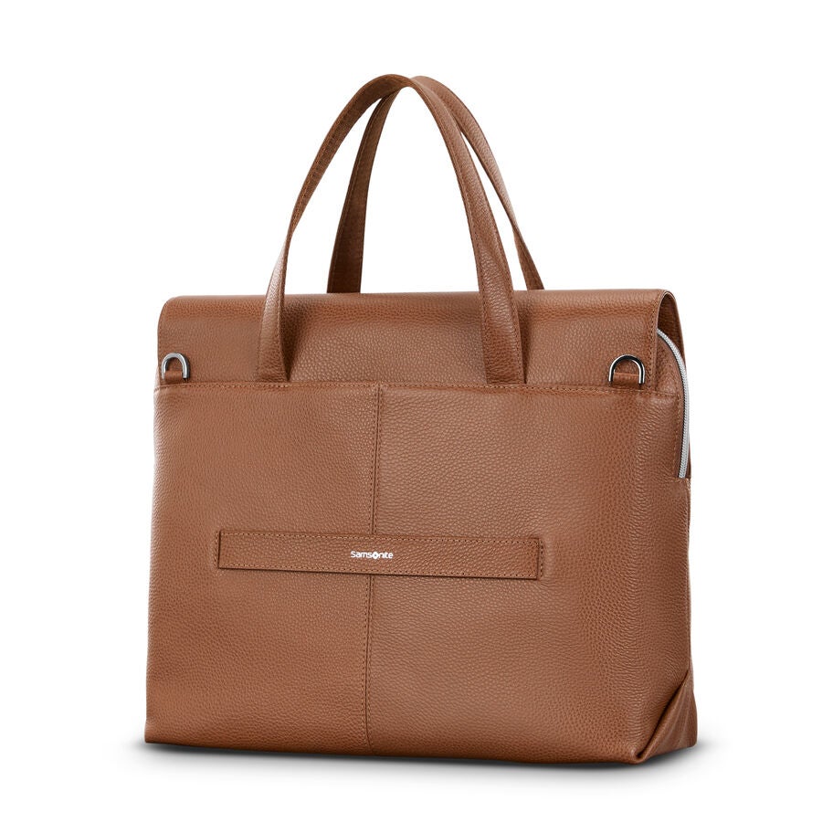 Mobile Solution 2 Leather Convertible Brief in the color Cognac. image number 5