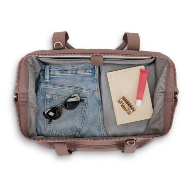 Better Than Basic Weekender in the color Chocolate Mauve.