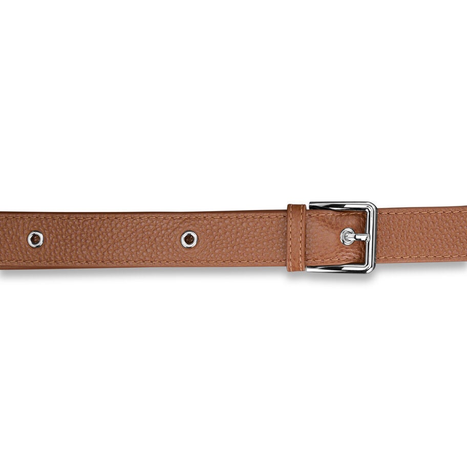 Mobile Solution 2 Leather Crossbody in the color Cognac. image number 3