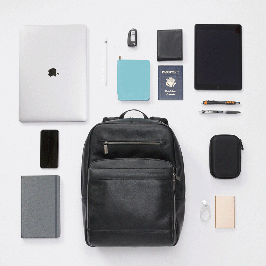 Multifunctional Leather Backpack
