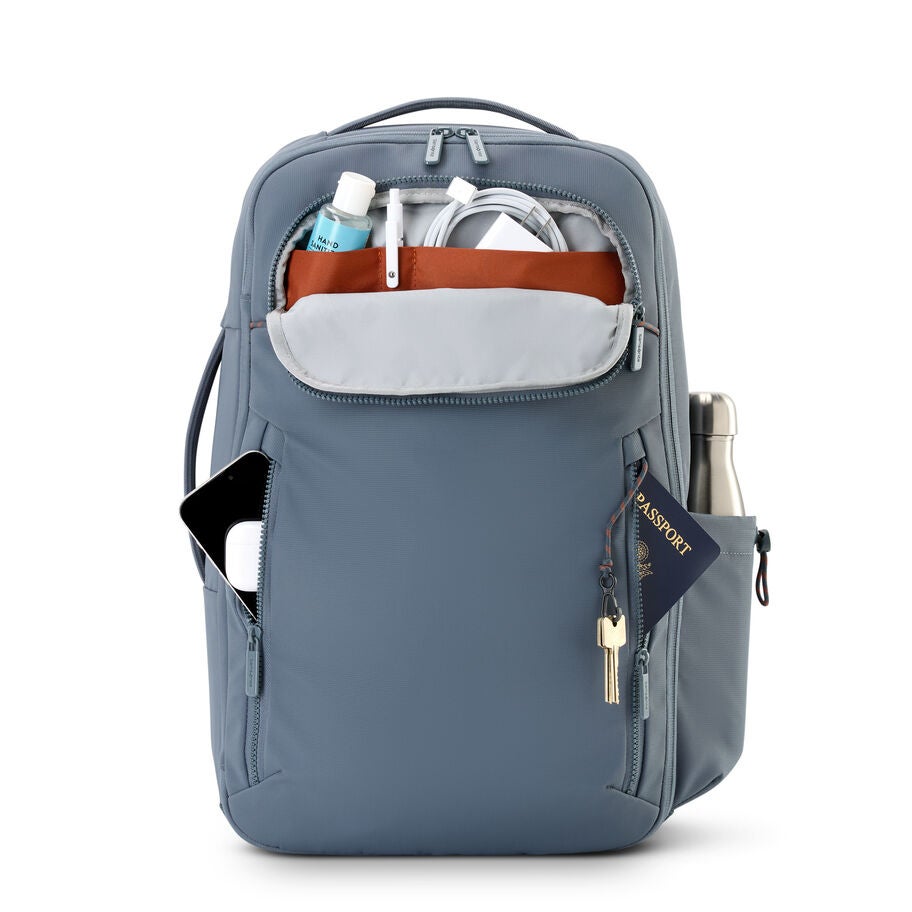 Axxis Travel Backpack in the color Slate Blue. image number 3