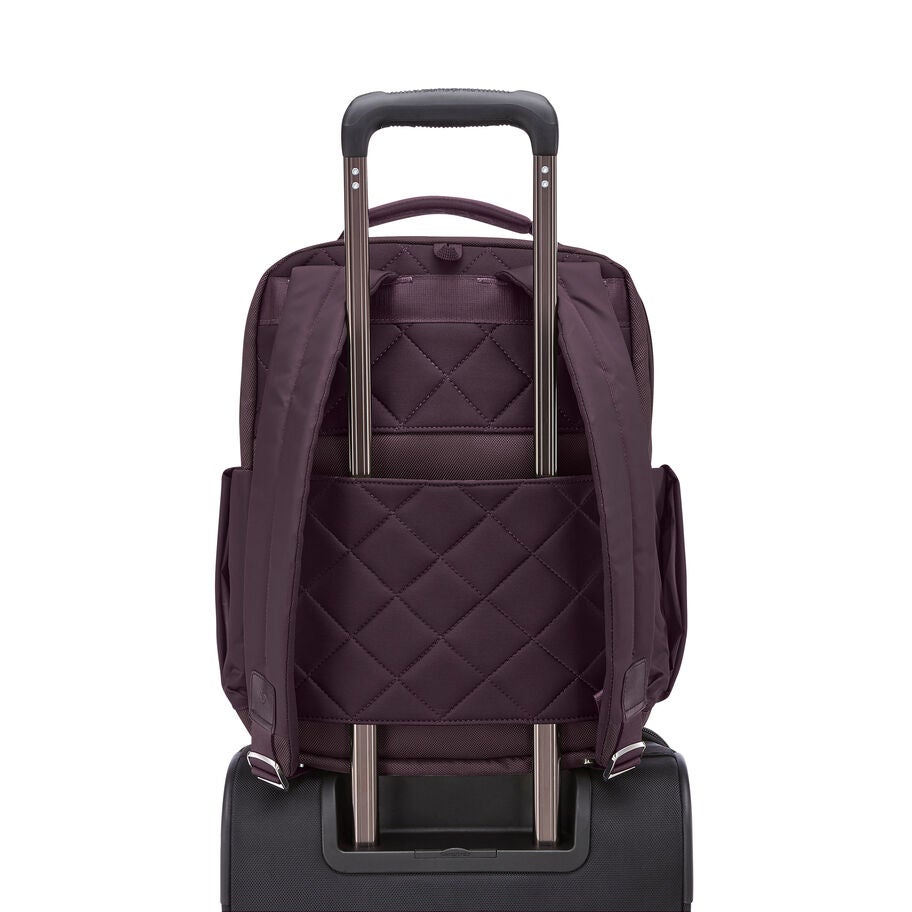 NuRoad Ladies 14.1" Backpack in the color Plum. image number 6