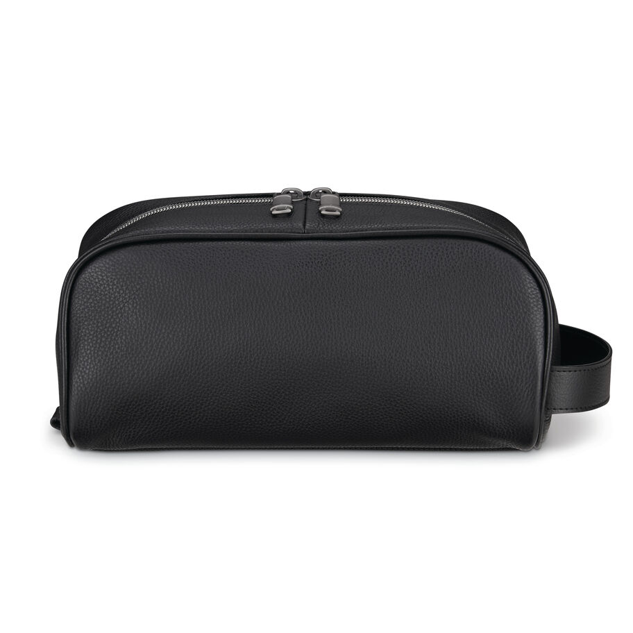 Travel Pouch - Black Classic Leather