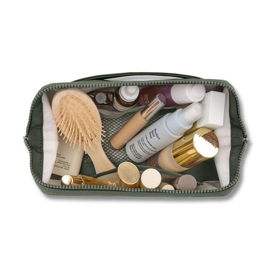 Better Than Basic Toiletry Kit in the color OLIVE. image number 1