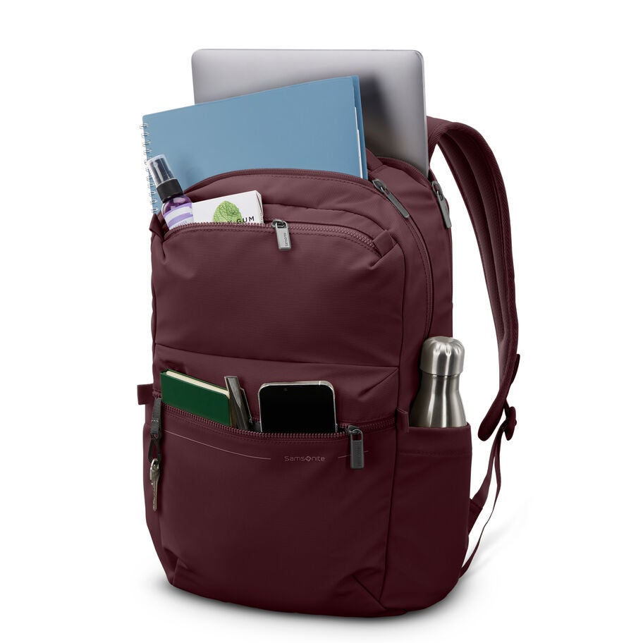 Better than Basic Backpack in the color Merlot. image number 1