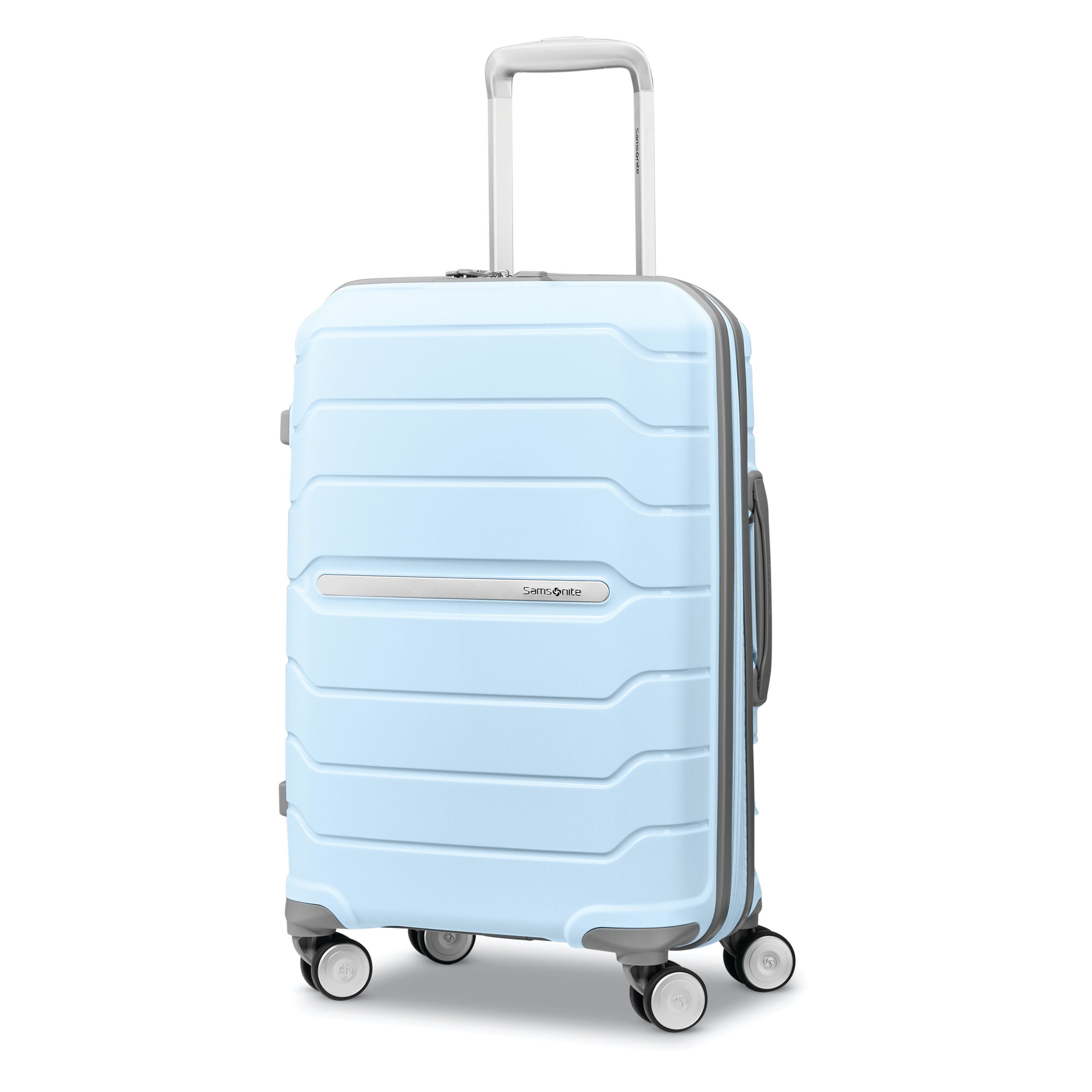 Samsonite light blue sales luggage
