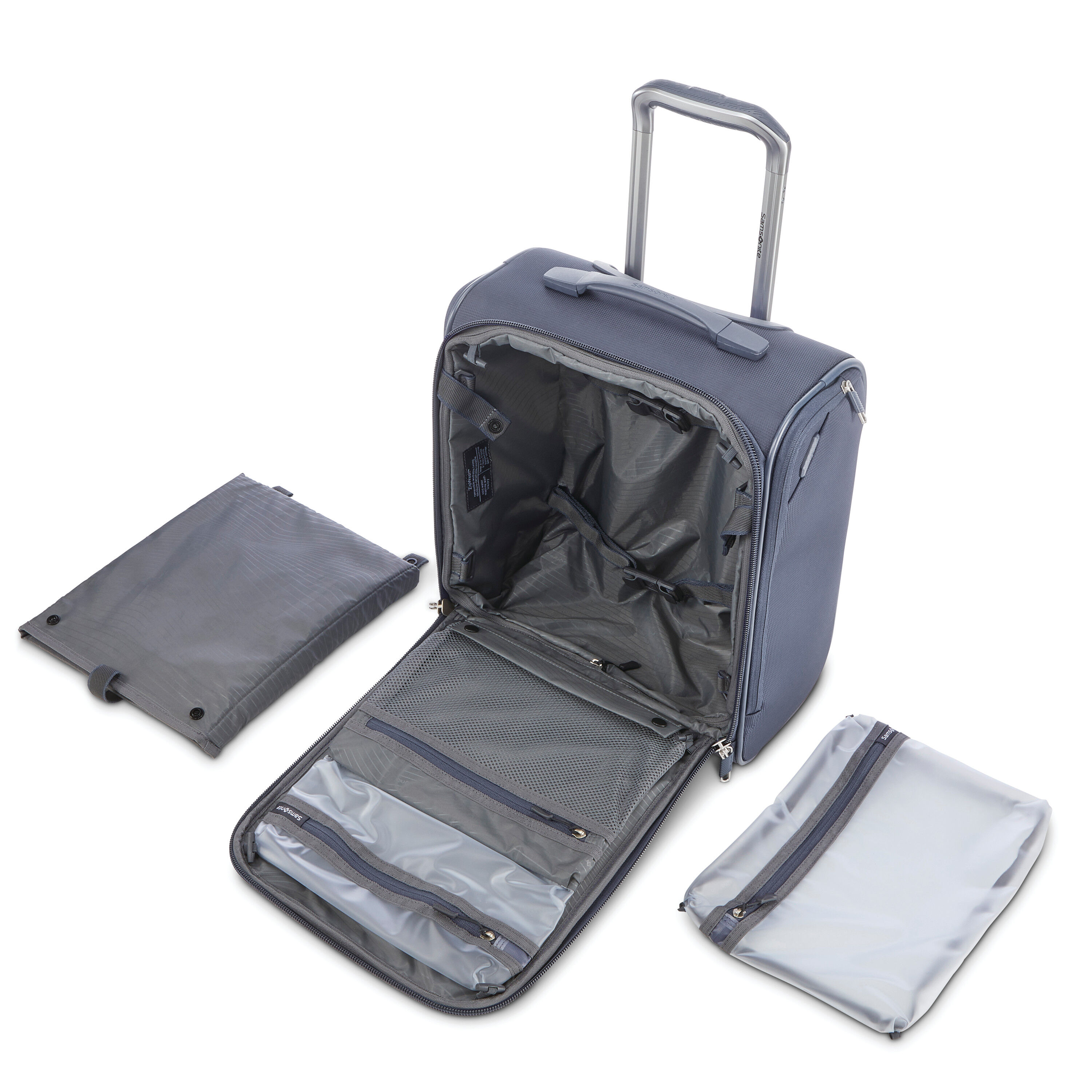 Samsonite large cheap wheeled underseater luggage