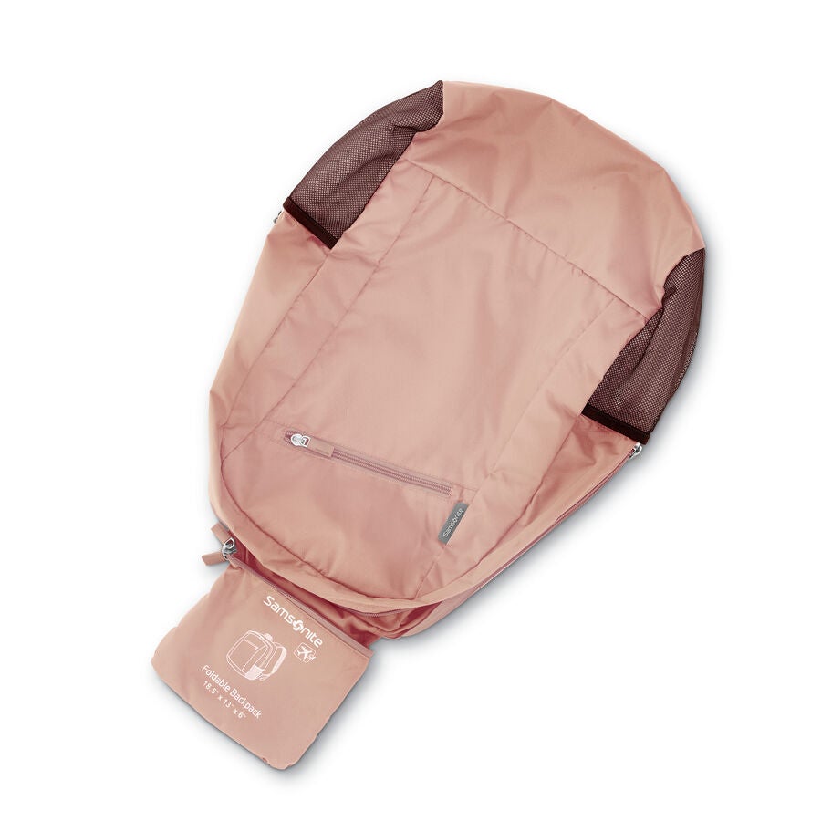 Foldaway Backpack in the color Dusty Rose. image number 3