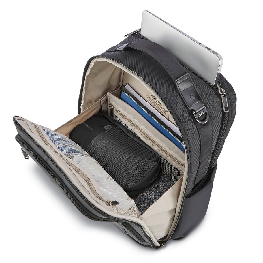 NuRoad 17.3" Convertible Backpack in the color Grey/Black. image number 1