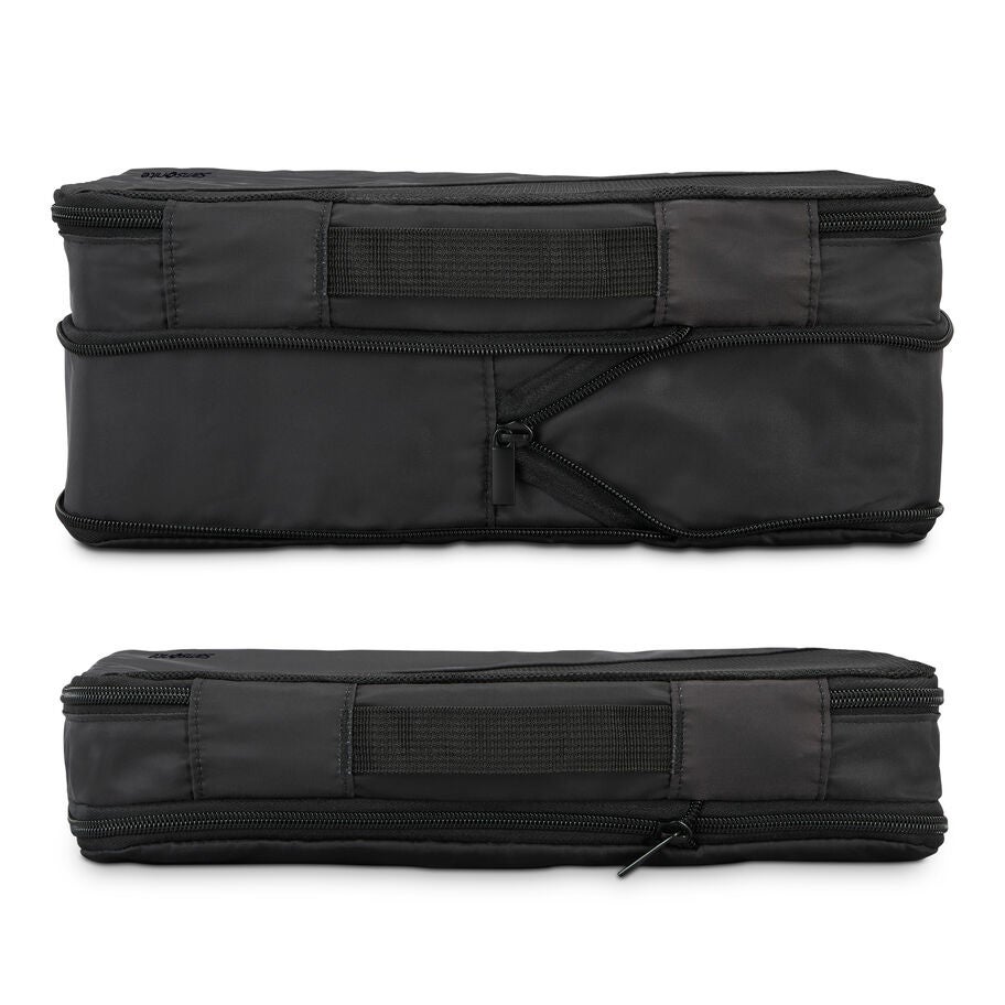3 Piece Compression Packing Cubes in the color Black. image number 5