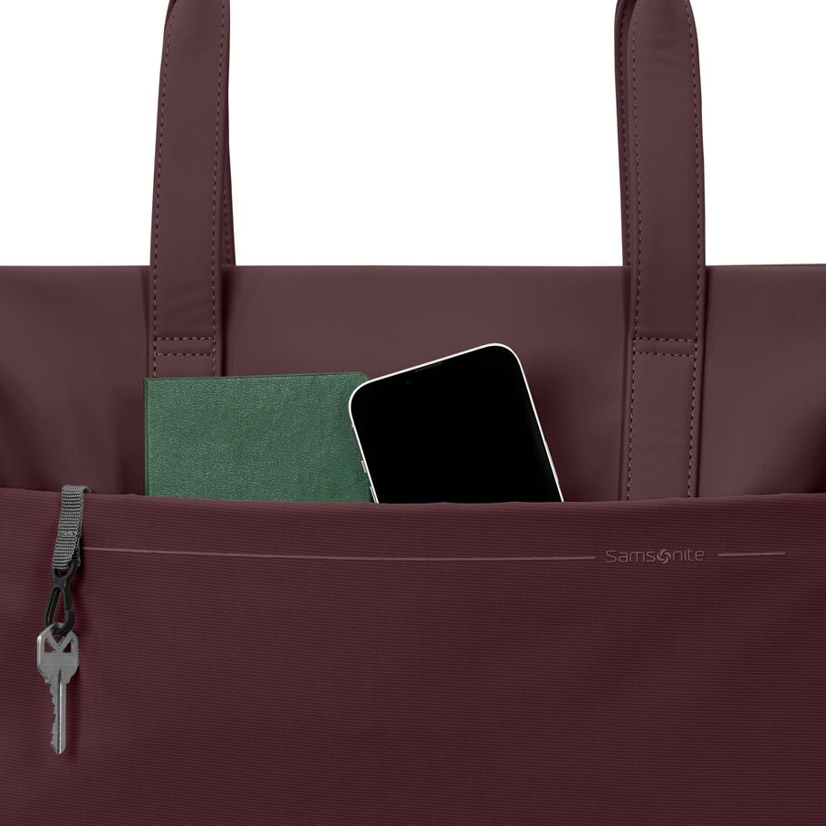 Better Than Basic Tote in the color Merlot. image number 3