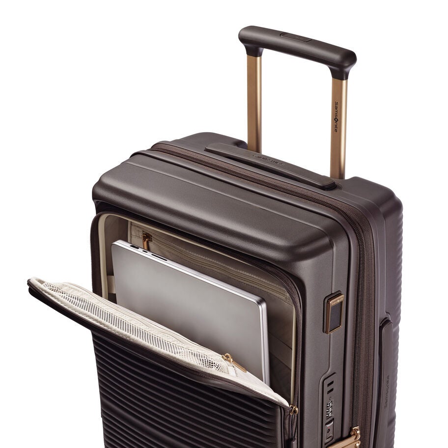 Paralux Carry-On Spinner in the color Coffee Bean. image number 3