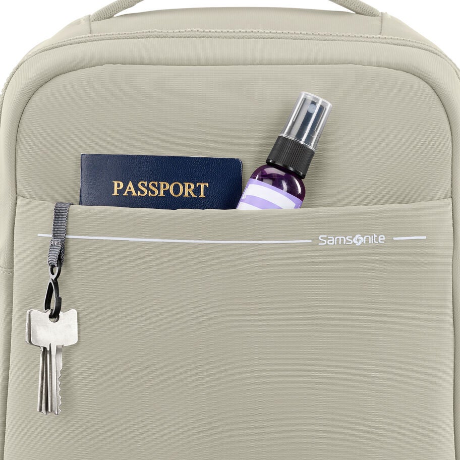 Better Than Basic Travel Backpack in the color Limestone Grey. image number 3