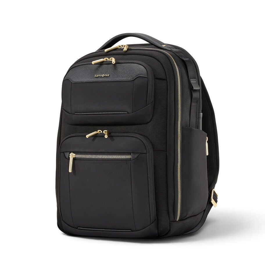 Nuroad DLX Standard Backpack in the color Black/Gold. image number 0
