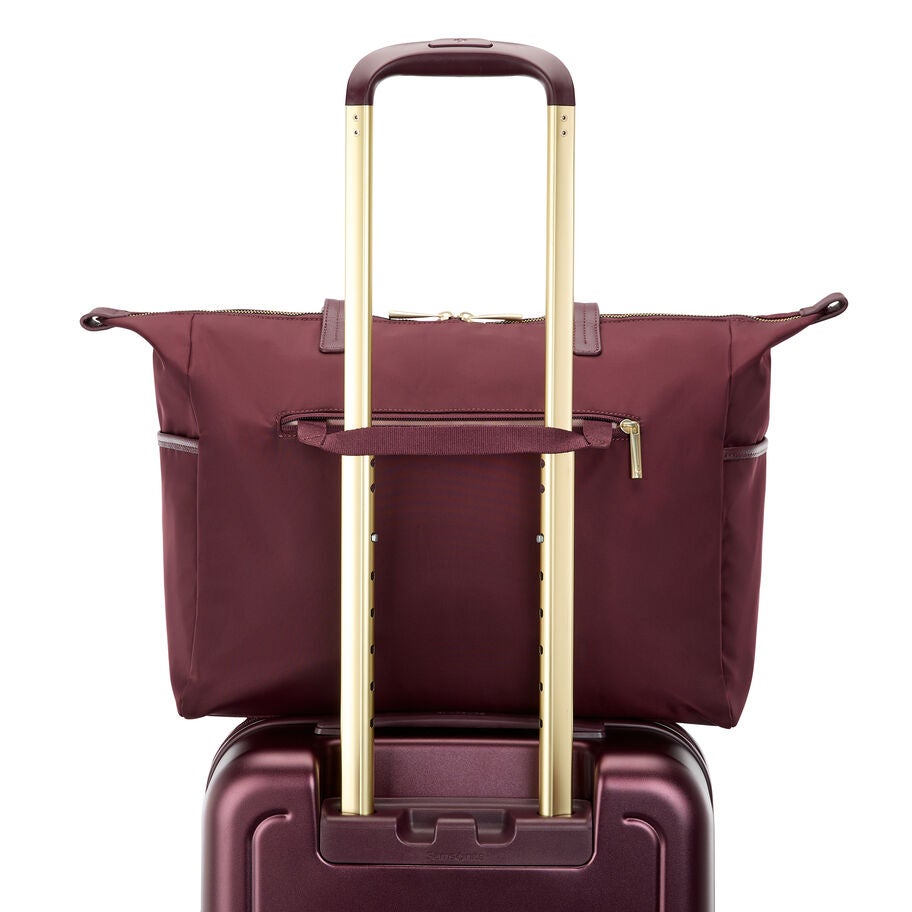 Mobile Solution 2 Tote in the color Merlot. image number 7