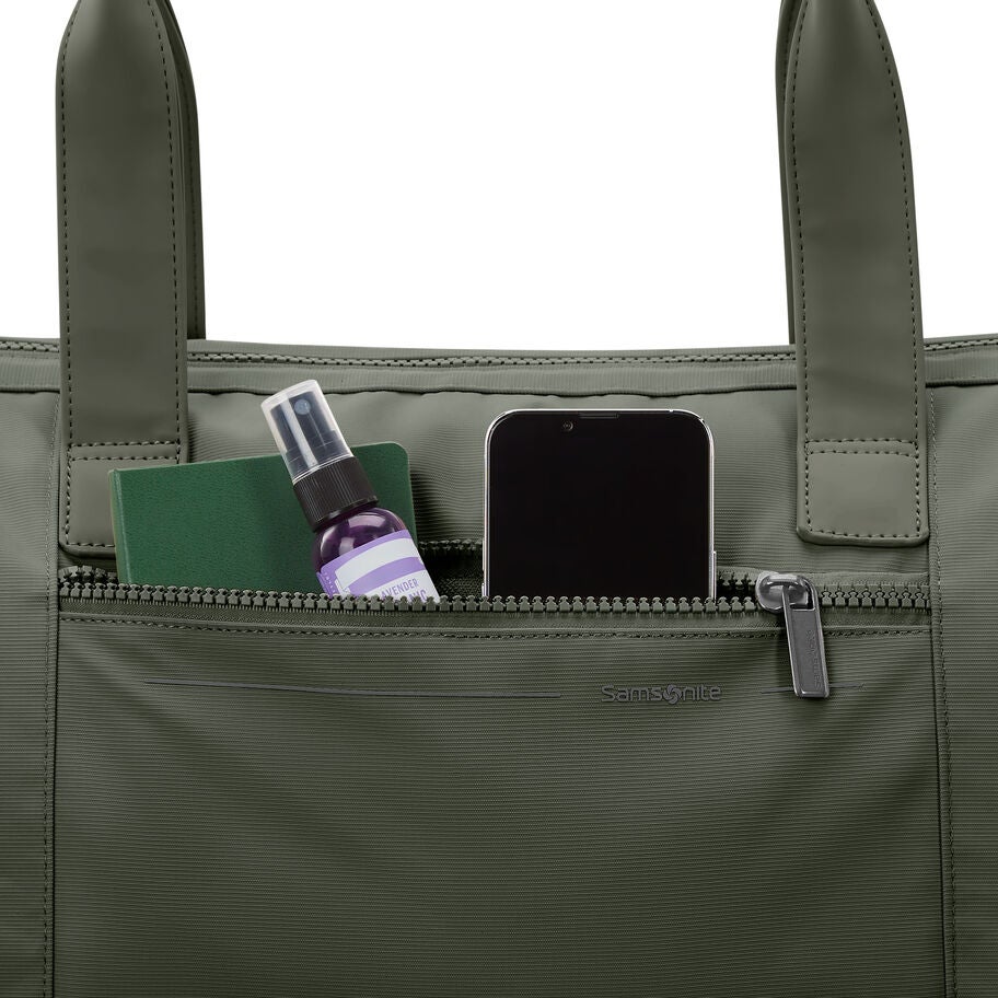 Better Than Basic Mini Weekender in the color OLIVE. image number 3