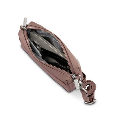 Better Than Basic RFID Crossbody in the color Chocolate Mauve.