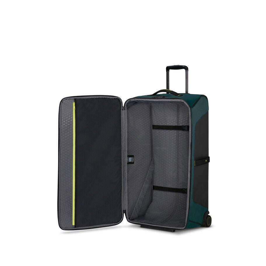 Ecodiver Large Wheeled Duffel in the color Dark Teal/Lime. image number 1