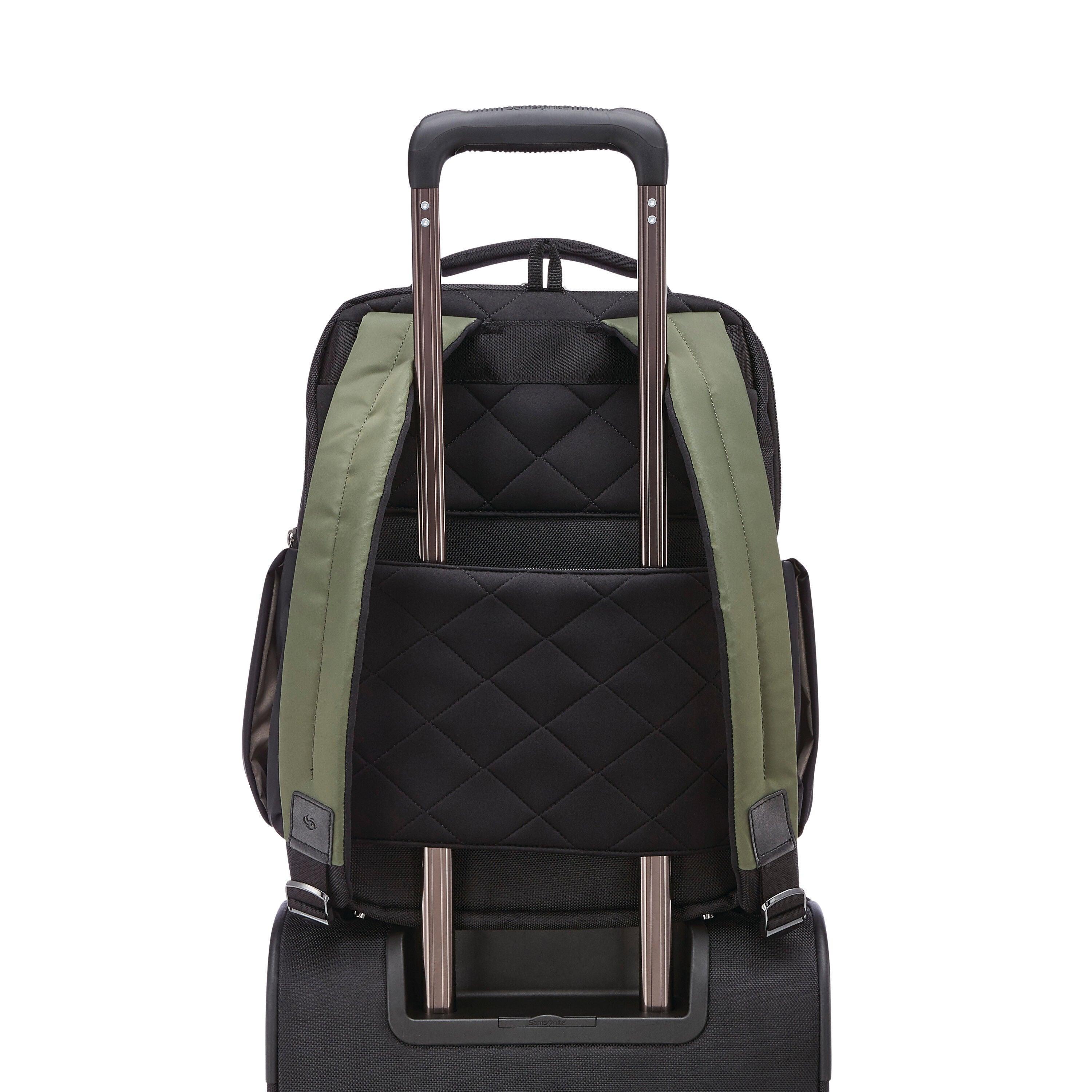 Samsonite green top backpack