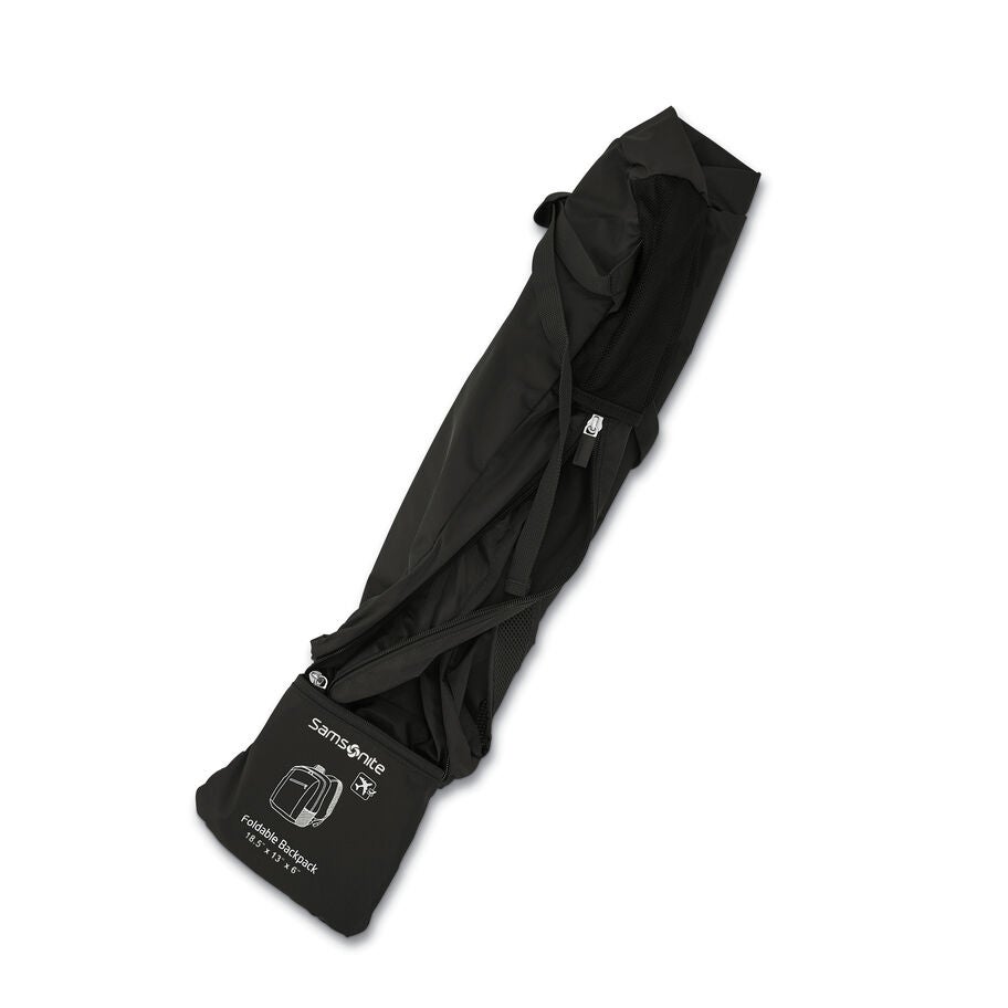 Foldaway Backpack in the color Black. image number 2