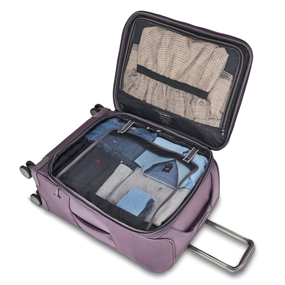 Theorym Softside Medium Spinner in the color Dahlia Purple. image number 1