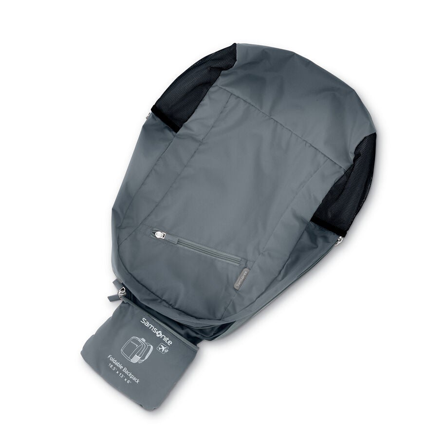 Foldaway Backpack in the color Slate Blue. image number 3