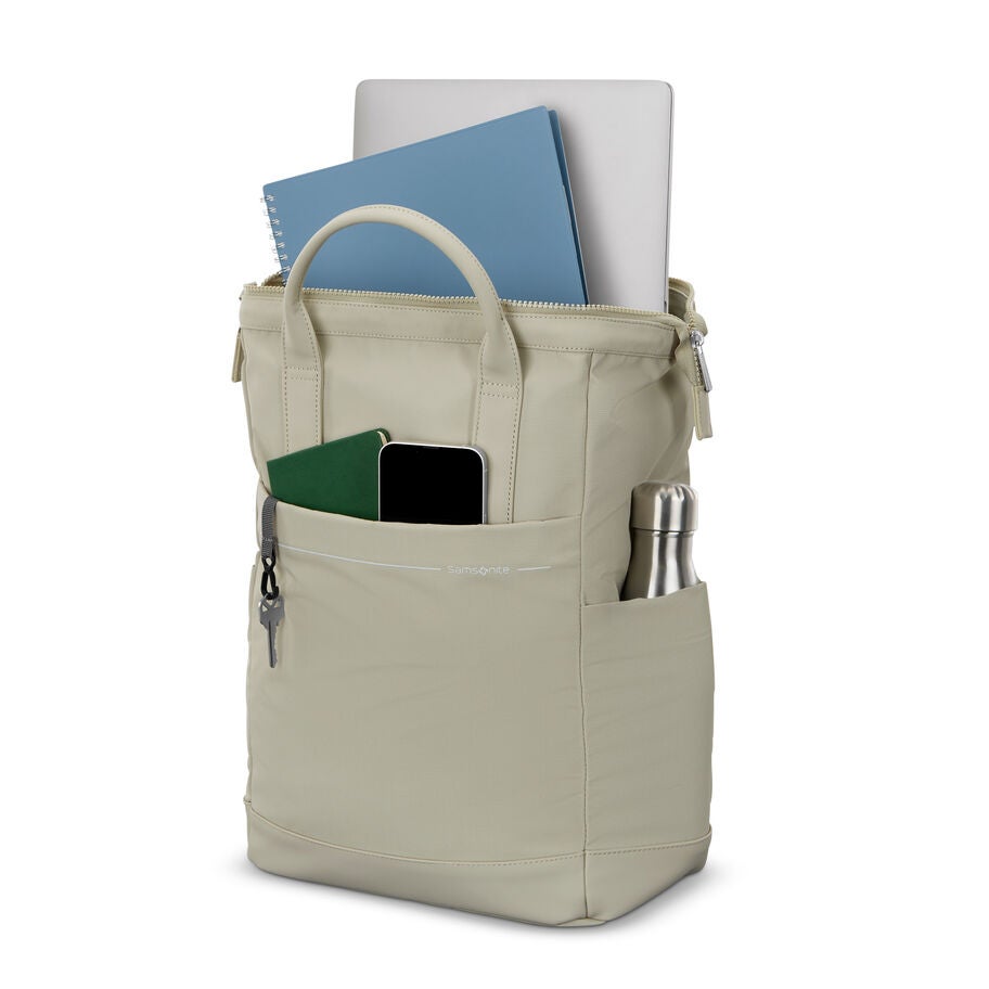 Better Than Basic Convertible Backpack in the color Limestone Grey. image number 1