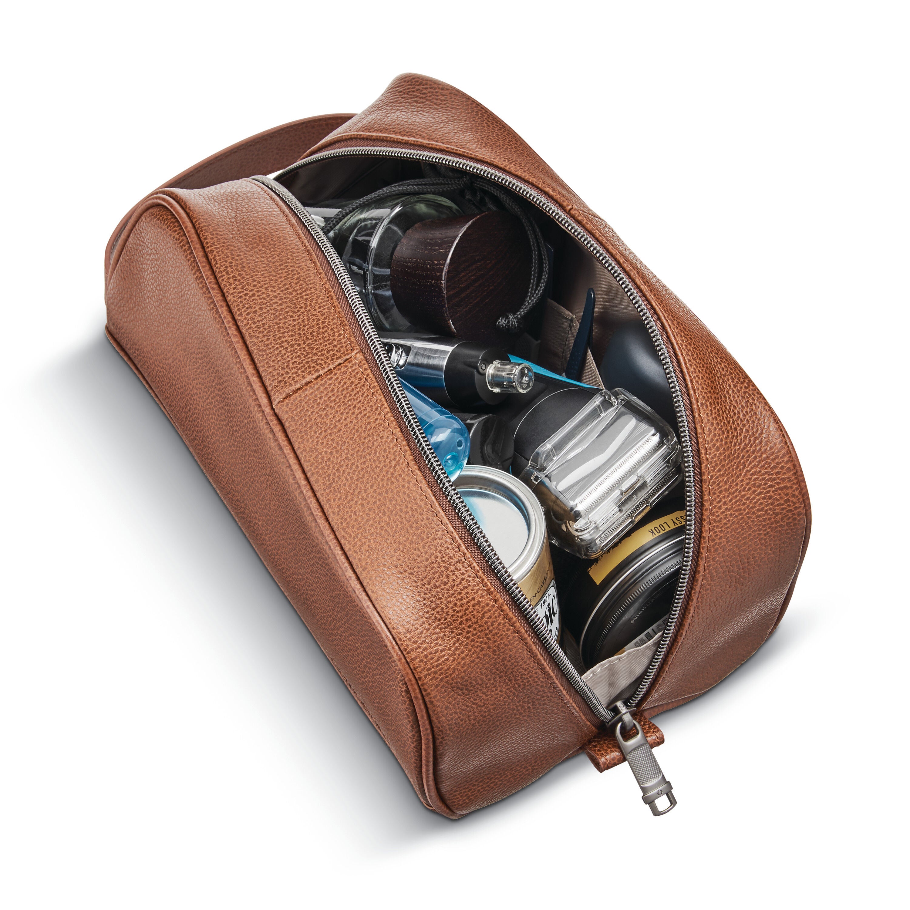 Samsonite mens leather classic weekender sales
