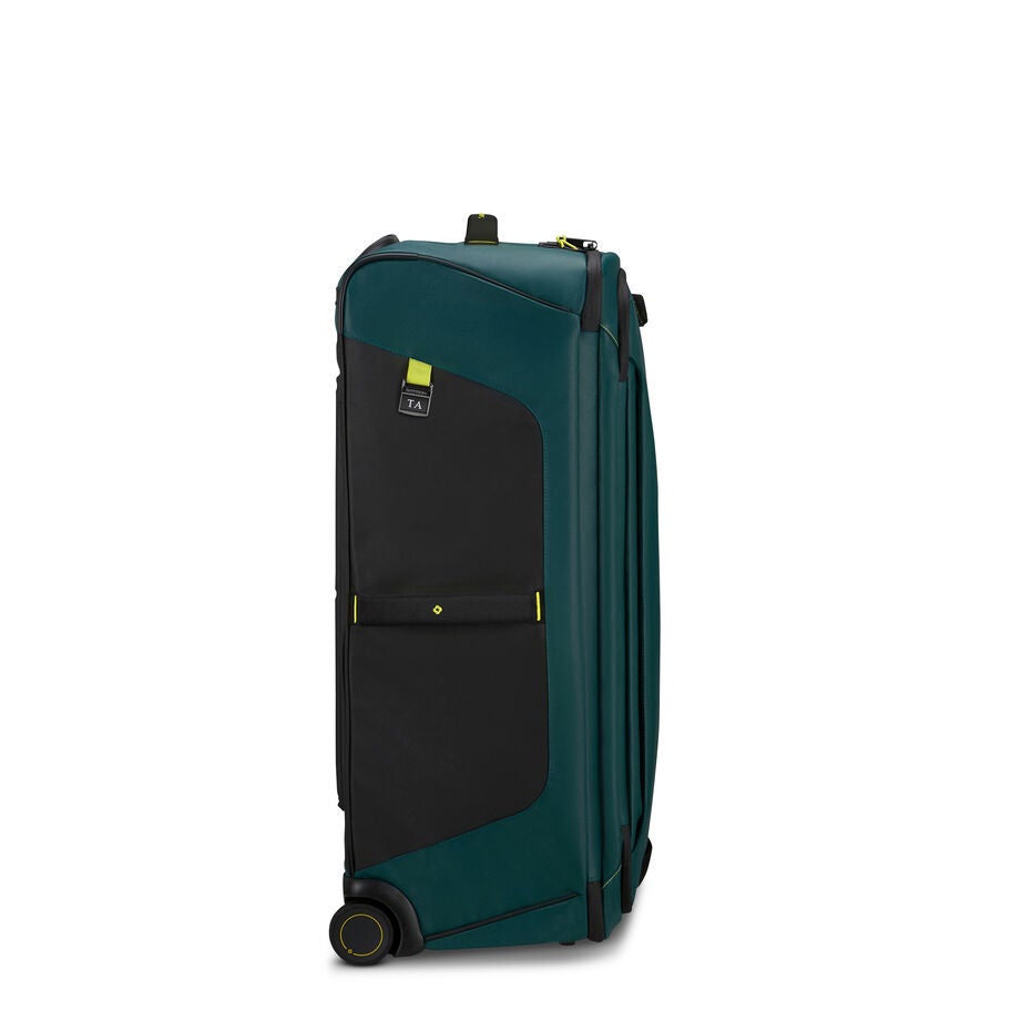 Ecodiver Large Wheeled Duffel in the color Dark Teal/Lime. image number 3