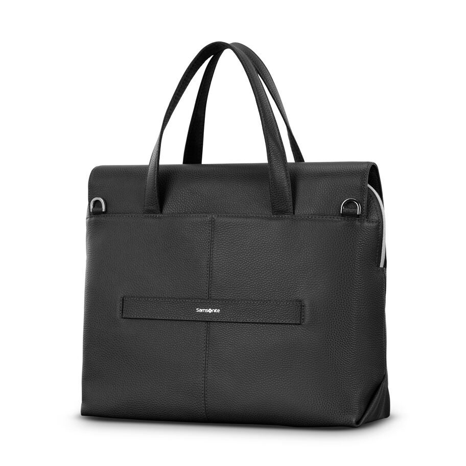 Mobile Solution 2 Leather Convertible Brief in the color Black. image number 5