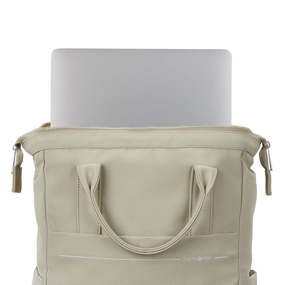 Better Than Basic Convertible Backpack in the color Limestone Grey. image number 2