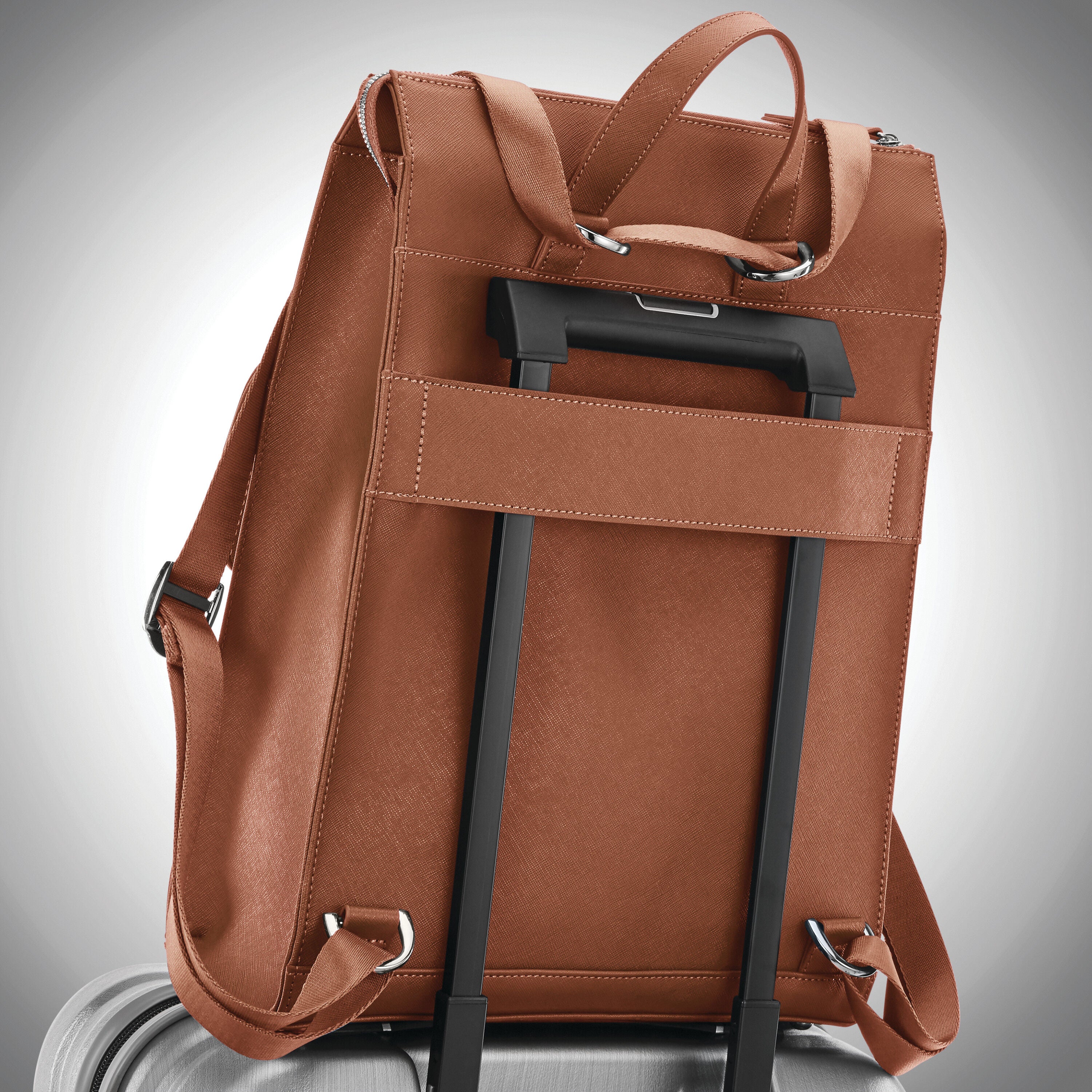 Smart leather rucksack on sale