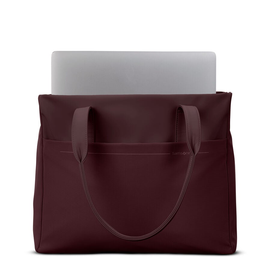 Better Than Basic Tote in the color Merlot. image number 2