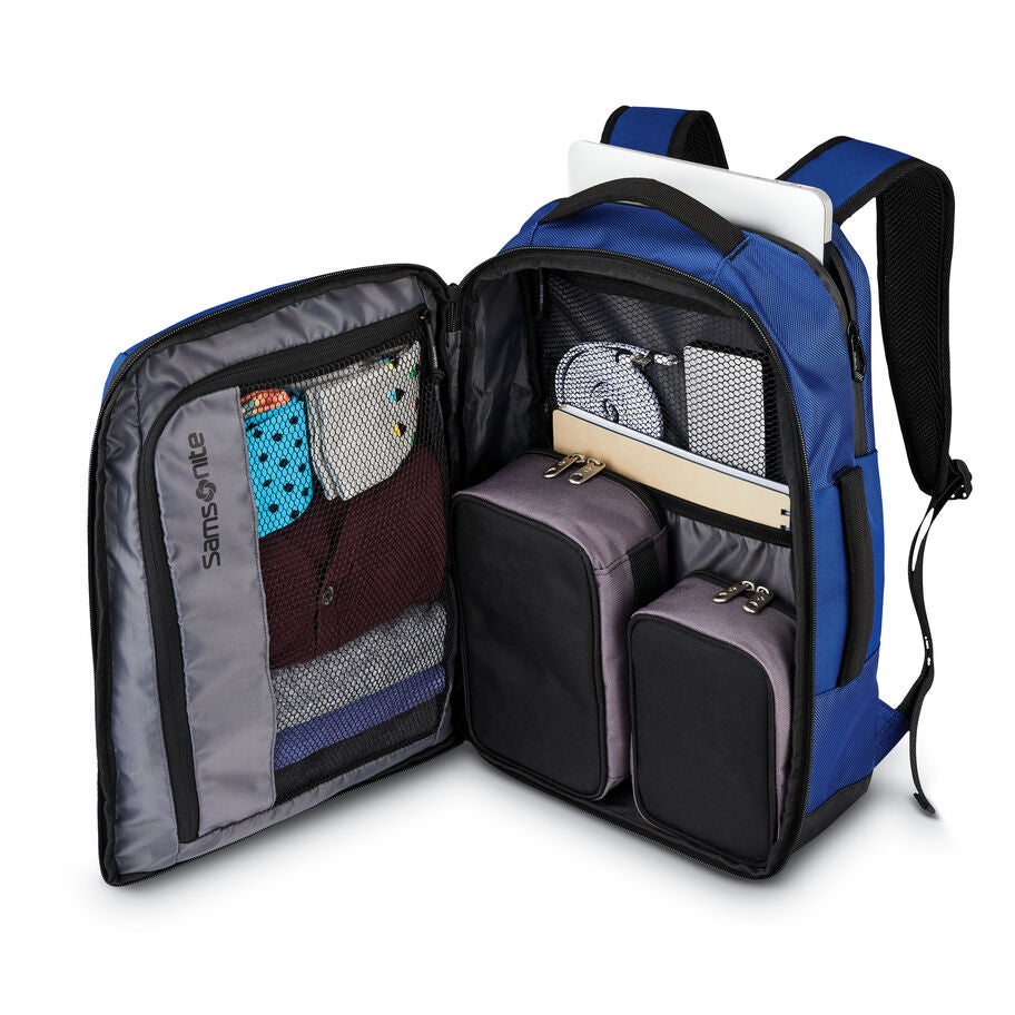 Detour Travel Backpack in the color New Blue. image number 1