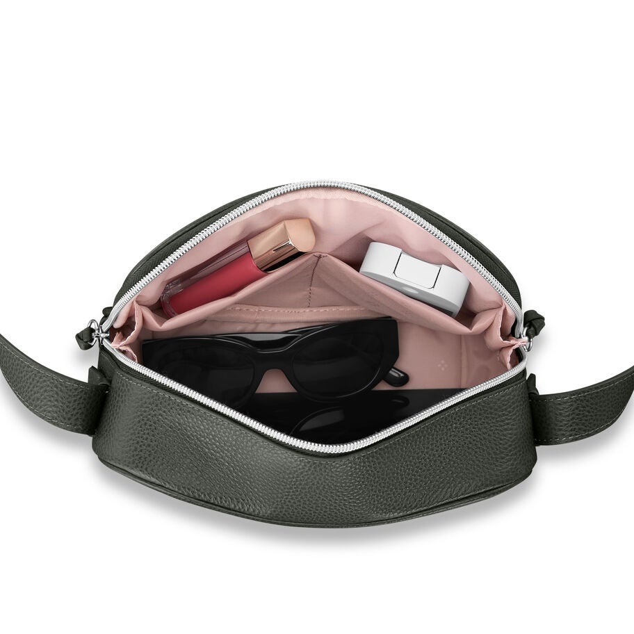 Mobile Solution 2 Leather Crossbody in the color Olive. image number 1