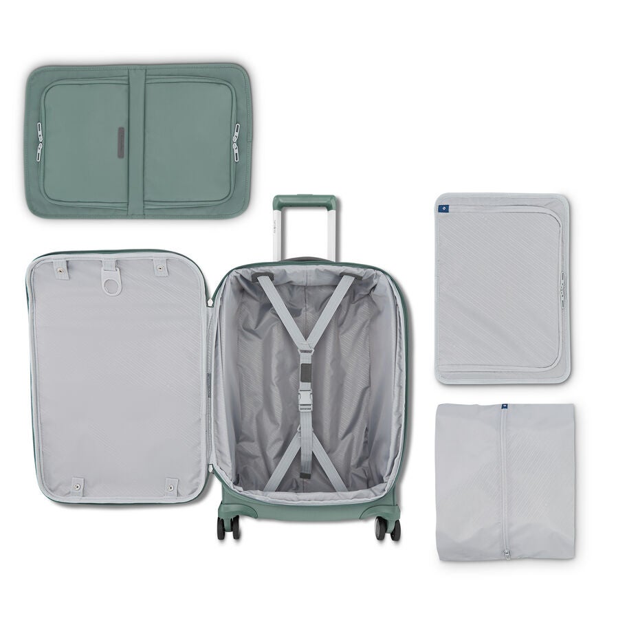 Elevation&trade; Plus Softside Carry-On Spinner in the color Cypress Green. image number 1