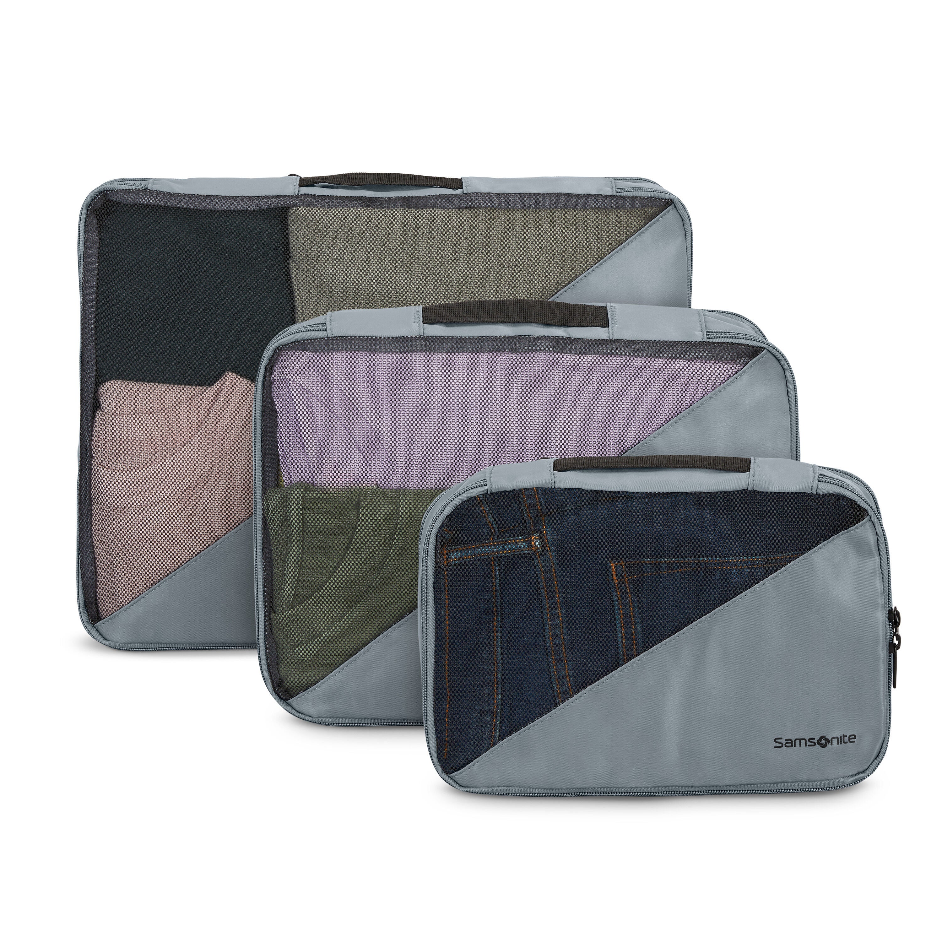 American tourister 3 piece packing cubes store