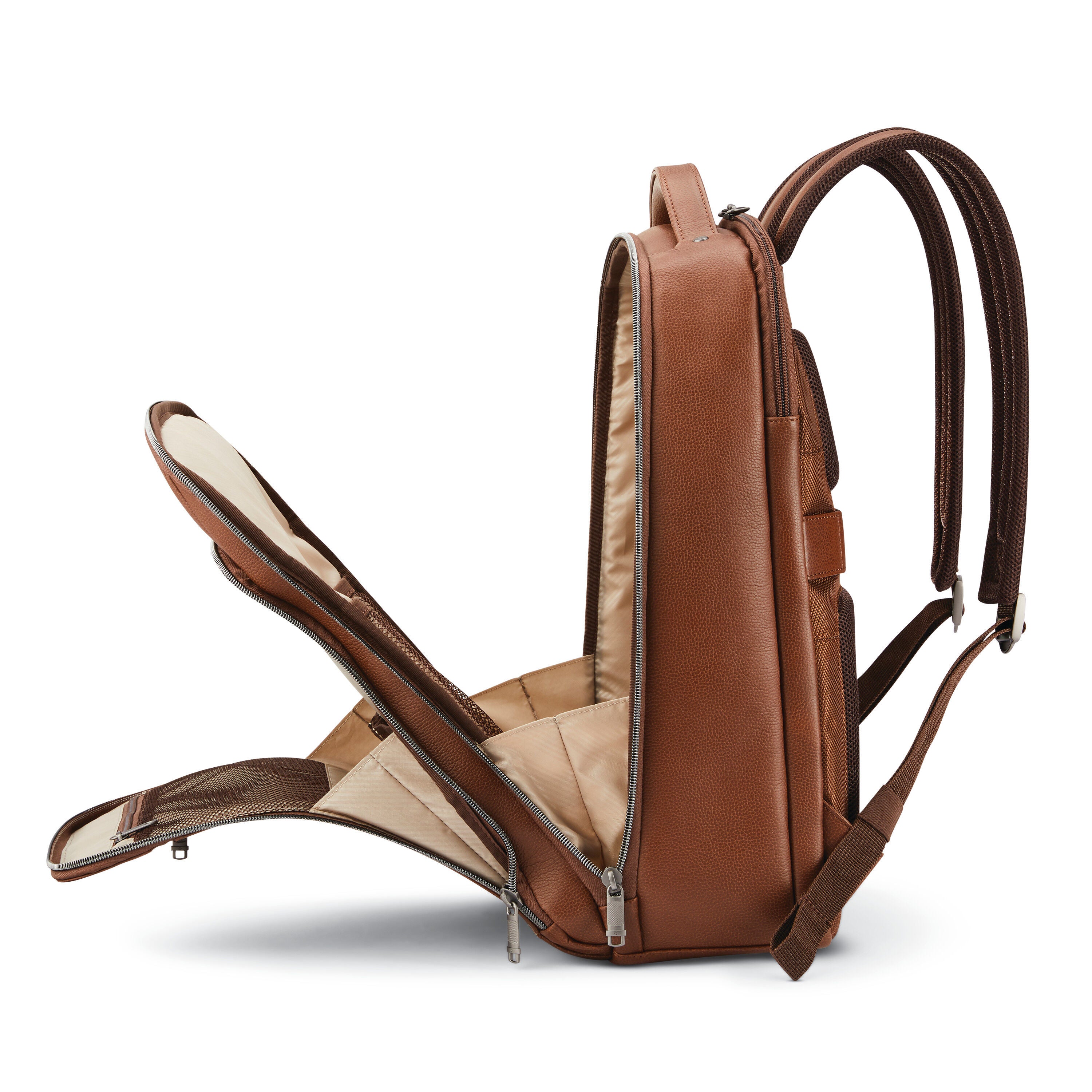 Samsonite mens leather backpack hot sale